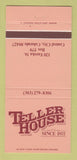 Matchbook Cover - Teller House Central City Colorado 30 Strike