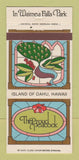 Matchbook Cover - The Proud Peacock Oahu Hawaii 30 Strike