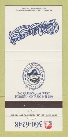 Matchbook Cover - Wallymagoo's Restaurant Toronto ON Pier 4 30 Strike