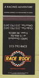 Matchbook Cover - Race Rock Fraser MI SAMPLE 30 Strike