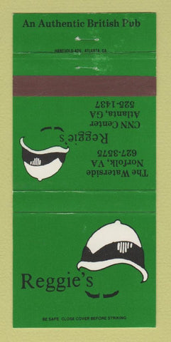 Matchbook Cover - Reggie's Restaurant Atlanta GA Norfolk VA 30 Strike