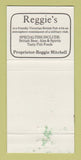 Matchbook Cover - Reggie's Restaurant Atlanta GA Norfolk VA 30 Strike