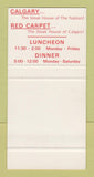 Matchbook Cover - Red Carpet Steak House Calgary AB SAMPLE 30 Strike