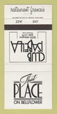 Matchbook Cover - Club Isabella Cleveland OH 30 Strike