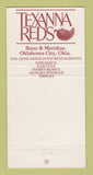 Matchbook Cover - Texanna Red's Restaurant Oklahoma City OK 30 Strike