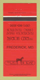 Matchbook Cover - The Red Horse Frederick MD 30 Strike