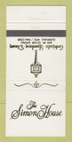 Matchbook Cover - Simon House Restaurant Glendale WI 30 Strike