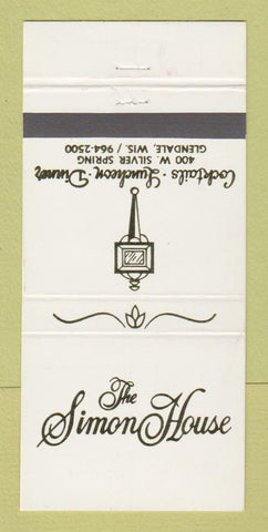Matchbook Cover - Simon House Restaurant Glendale WI 30 Strike