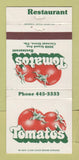 Matchbook Cover - Tomato's Restaurant Coconut Grove FL 30 Strike