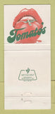 Matchbook Cover - Tomato's Restaurant Coconut Grove FL 30 Strike