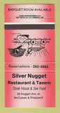 Matchbook Cover - Silver Nugget Restaurant Tavern Scarborough ON 30 Strike