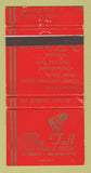 Matchbook Cover - The Toll Steak House Mississauga ON WEAR 30 Strike