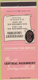 Matchbook Cover - Central Fairmount Savings Loan Cincinnati OH 30 Strike