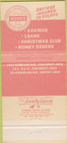 Matchbook Cover - Central Fairmount Savings Loan Cincinnati OH 30 Strike
