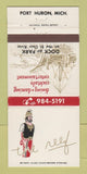 Matchbook Cover - Reef Restaurant Port Huron MI 30 Strike