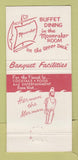 Matchbook Cover - Reef Restaurant Port Huron MI 30 Strike