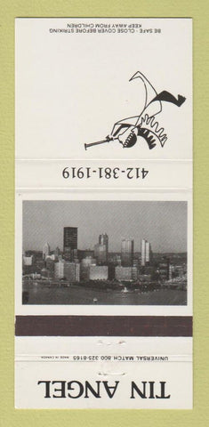 Matchbook Cover - Tin Angel Restaurant Pittsburgh PA 30 Strike