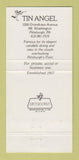Matchbook Cover - Tin Angel Restaurant Pittsburgh PA 30 Strike