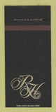 Matchbook Cover - Robson House Restaurant Reno NV 30 Strike