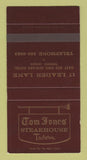 Matchbook Cover - Tom Jones Steak House Tavern Toronto ON SAMPLE 30 Strike