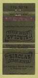 Matchbook Cover - Sirolas Steak House Hull QC 30 Strike