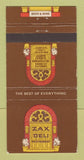 Matchbook Cover - Zax Deli Restaurant Westminster Hawthorne CA 30 Strike