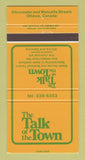 Matchbook Cover - Talk of the Town Restaurant Ottawa ON 30 Strike