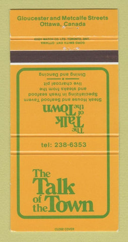 Matchbook Cover - Talk of the Town Restaurant Ottawa ON 30 Strike