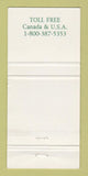 Matchbook Cover - Whiteside's The Wharton Hotel Scarborough ON 30 Strike