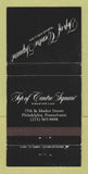Matchbook Cover - Top of Centre Square Philadelphia PA 30 Strike