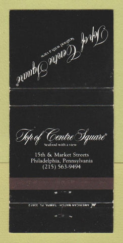 Matchbook Cover - Top of Centre Square Philadelphia PA 30 Strike