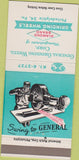 Matchbook Cover - General Grinding Wheel Philadelphia PA 30 Strike