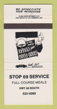 Matchbook Cover - Stop 69 Service Canada 30 Strike
