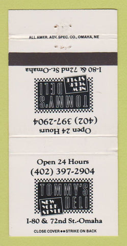 Matchbook Cover - Tommy's Deli Omaha NE 30 Strike