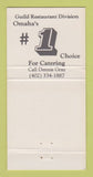 Matchbook Cover - Tommy's Deli Omaha NE 30 Strike
