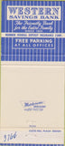 Matchbook Cover - Western Savings Bank Buffalo NY 30 Strike