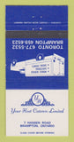 Matchbook Cover - Your Host Caterers Brampton ON 30 Strike