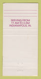 Matchbook Cover - Rick's Cafe Americain Indianapolis IN 30 Strike