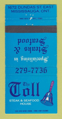 Matchbook Cover - The Toll Steak Seafood House Mississauga ON 30 Strike