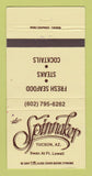 Matchbook Cover - Spinnaker Restaurant Tucson AZ 30 Strike