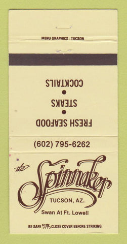 Matchbook Cover - Spinnaker Restaurant Tucson AZ 30 Strike