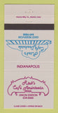 Matchbook Cover - Rick's Cafe Americain Indianapolis IN 30 Strike