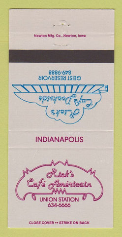 Matchbook Cover - Rick's Cafe Americain Indianapolis IN 30 Strike