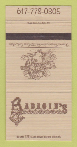 Matchbook Cover - Radagin's Restaurant Hyannis Regency Inn MA 30 Strike
