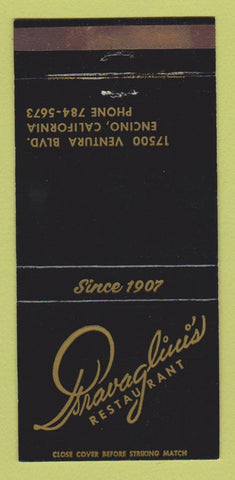Matchbook Cover - Psravaglicci's? Restaurant Encinco CA 30 Strike