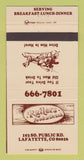 Matchbook Cover - Rafters Restaurant Lafayette Colorado 30 Strike