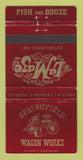 Matchbook Cover - La Maze Springfield Wagon Wheel San Diego CA WEAR 30 Strike