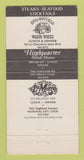 Matchbook Cover - La Maze Springfield Wagon Wheel San Diego CA WEAR 30 Strike