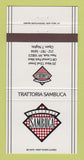 Matchbook Cover - Trattoria Sambuca New York City 30 Strike