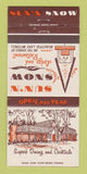 Matchbook Cover - Sun'n Snow Restaurant Cadillac West MI 30 Strike